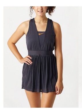 Nike Court Dri-FIT Blue Tennis Dress Women's Size XS Athletic Golf Pickleball